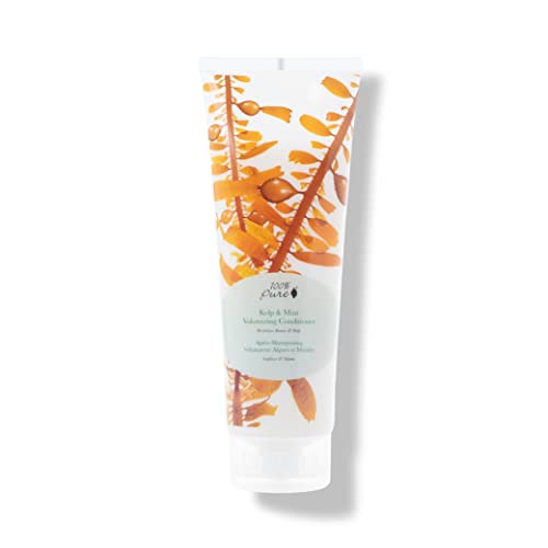 100% PURE Kelp & Mint Volumizing Conditioner - Deep Hydration, Strengthens & Adds Shine - 8 Fl Oz