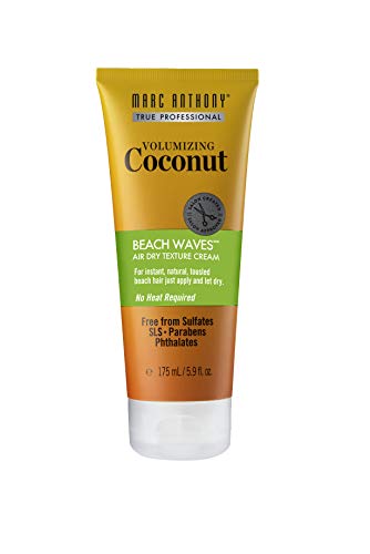 Marc Anthony Hair Styling Cream - Soft Beach Waves with Coconut Oil, Paraben-Free - 5.9oz