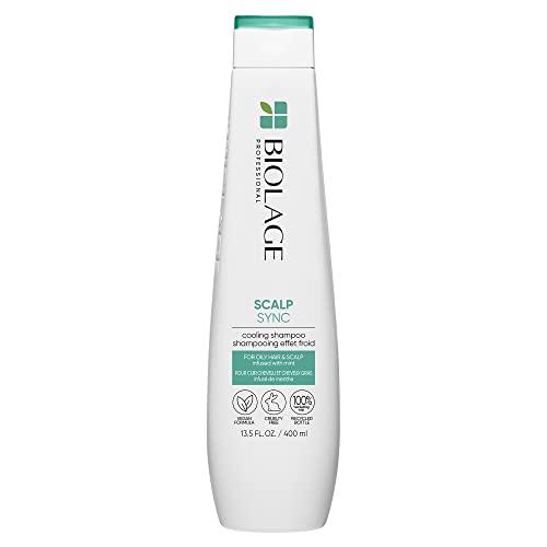 Biolage Cooling Mint Shampoo - Cleanses Oily Hair, Restores Moisture - 13.5 Fl. Oz