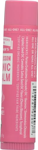 Dr. Bronner's Organic Cherry Blossom Lip Balm - Nourishing, Certified Organic - 0.15 oz