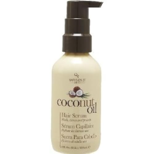 Hair Chemist Coconut Oil Hair Serum - Nourishes Scalp, Adds Shine, Protects Dry Hair - 4oz