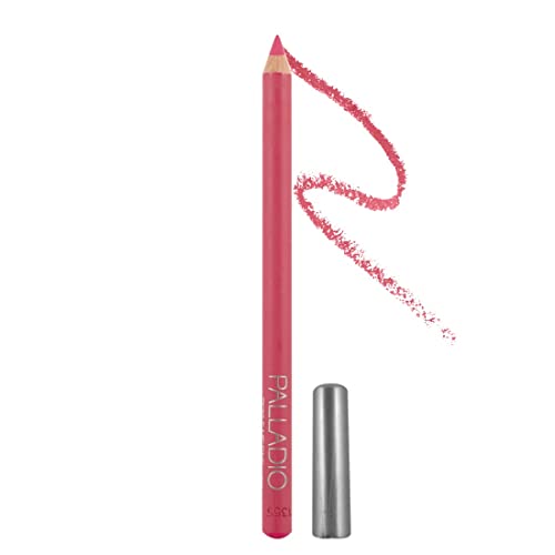 Palladio Lip Liner Pencil - Hydrating, Cruelty-Free, Rich Pigment, Tickle Me Pink - 0.05oz