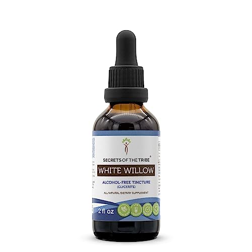 Secrets of the Tribe Herbal Supplement - High Potency White Willow Extract, Alcohol-Free - 2 FL OZ