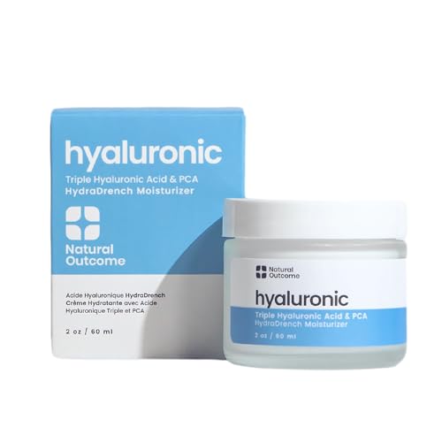 Natural Outcome Hyaluronic Acid Moisturizer - Deep Hydration, Boosts Elasticity - 2 OZ