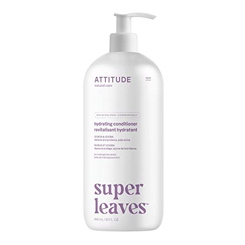 ATTITUDE Moisture Rich Conditioner - Revitalizes Dry Hair, Naturally Derived Ingredients - 32 Fl Oz