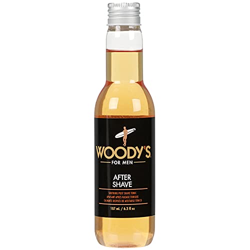 Woody's Aftershave - Soothing Tonic with Aloe, Calendula & Chamomile, Invigorating Scent - 6.3 Fl Oz