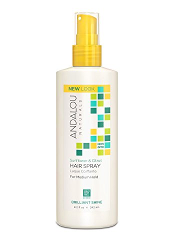 Andalou Naturals Hair Styling Spray - Tames Frizz, Adds Shine, Cruelty-Free - 8.2 Fl Oz