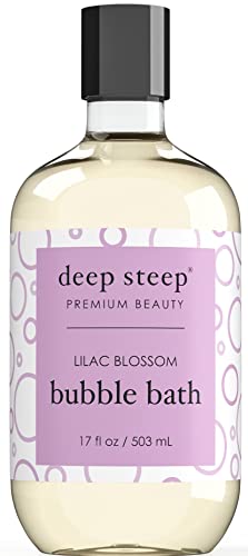 Deep Steep Bubble Bath - Soothing Shea Butter, Hydrating Oils, Lilac Blossom - 17oz