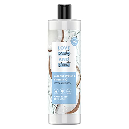 Love Beauty and Planet Body Wash - Vegan, Sulfate-Free Skin Cleanser, Coconut & Vitamin C - 13oz