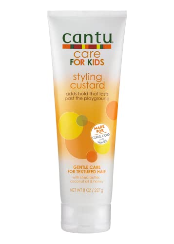 Cantu Care for Kids Hair Care Set - Defines Curls, Adds Shine, 8oz Styling Custard