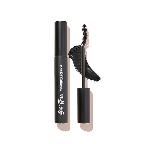 The Lip Bar Big Timer Mascara - Lifts & Nourishes Lashes, Vegan & Cruelty-Free - Black