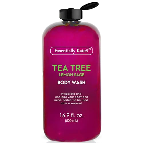 Essentially KateS Tea Tree Body Wash - Moisturizes & Soothes Skin, Natural Oils - 16.9 fl oz