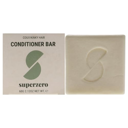 Superzero Conditioner Bar - Hydrating & Detangling for Coily-Kinky Hair - 2.12 oz