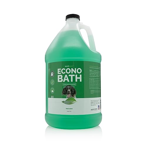 Bark 2 Basics Econo Bath Dog Shampoo - Gentle Cleansing, Moisturizes, Fresh Scent - 1 Gallon