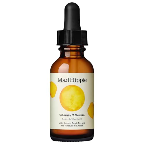 Mad Hippie Face Serum - Brightening & Hydrating with Vitamin C, Hyaluronic Acid - 1.02 oz