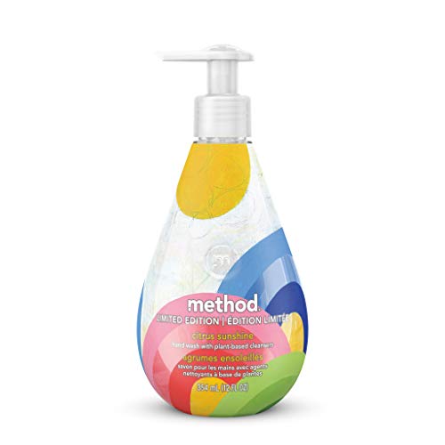 Method Limited Edition Gel Hand Wash - Plant-Based Cleanse, Citrus Sunshine, 100% Recycled - 12oz