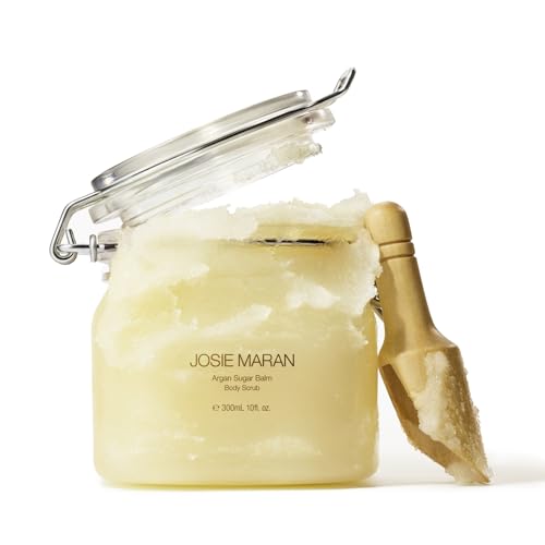Josie Maran Body Scrub - Exfoliating with Pure Argan & Coconut Oils, Hydrates Dry Skin - 10oz