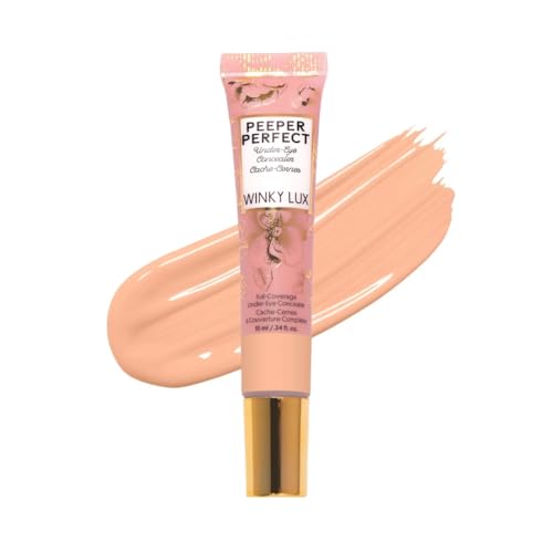 Winky Lux Peeper Perfect Concealer - Full Coverage, Eye Brightening with Collagen, 0.3oz