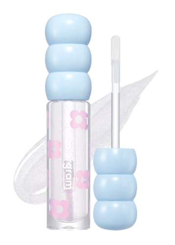 COLORGRAM Fruity Glass Tint Pearl Gloss - Lip Plumper, Long-lasting, Cruelty-Free - 0.11 Oz