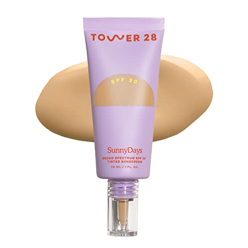 Tower 28 Beauty Tinted Sunscreen SPF 30 - 2-in-1 UVA/UVB Protection & Coverage - Shade 20