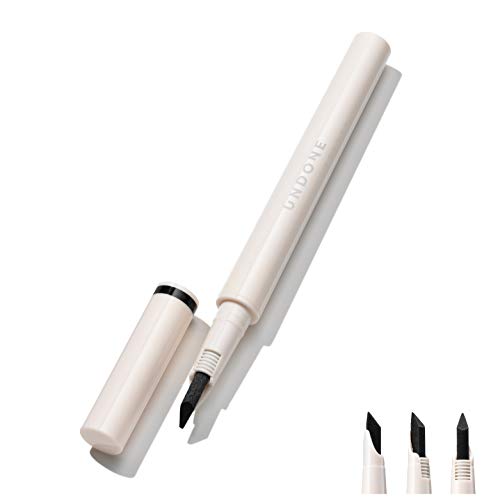 UNDONE BEAUTY Eyeliner - All-Day Smudge-Proof, Vegan, Paraben-Free - True Black, 3-Way Tip