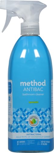 Method Antibacterial Bathroom Cleaner - Kills 99.9% Germs, Citric Acid, Spearmint Scent - 28oz