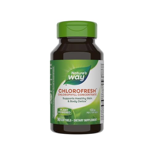 Nature’s Way Chlorofresh Chlorophyll Supplement - Supports Detox & Healthy Skin - 90 Softgels