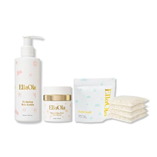 Calming Eczema Trio - All-Natural Baby Bath Soak, Lotion & Face Cream for Delicate Skin