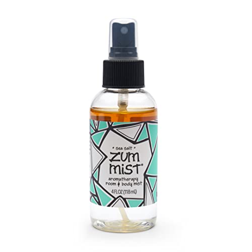 Zum Indigo Wild Mist Room & Body Spray - Natural Essential Oil, Sea Salt Scent - 4 fl oz