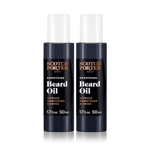 Scotch Porter Smoothing Beard Serum - Nourishing Oil for Moisture & Frizz Control - 1.7 oz, 2 Pack