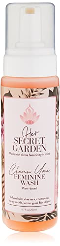 Her SECRET GARDEN Feminine Wash - Gentle Cleanse, Natural pH Balance, Hydrating - 6oz