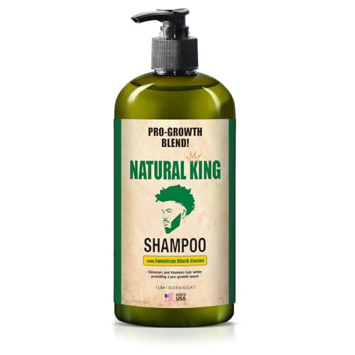 SFC Natural King Jamaican Black Castor Oil Shampoo - Thickens & Strengthens Hair, 33.8oz