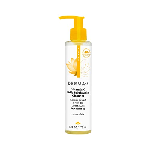 Derma E Vitamin C Cleanser - Brightening & Hydrating, Natural Ingredients - 6 fl oz