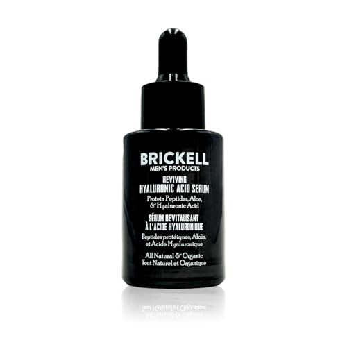 Brickell Men's Face Serum - Boosts Elasticity & Restores Firmness, Natural Ingredients - 1oz