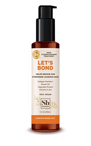 Soapbox Let's Bond Hair Treatment - Nourishes & Strengthens Fine Hair, Vegan & Paraben Free - 5oz