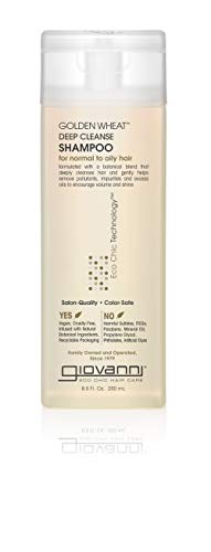 GIOVANNI Golden Wheat Deep Cleanse Shampoo - Removes Oil, Boosts Volume, Color Safe - 8.5oz