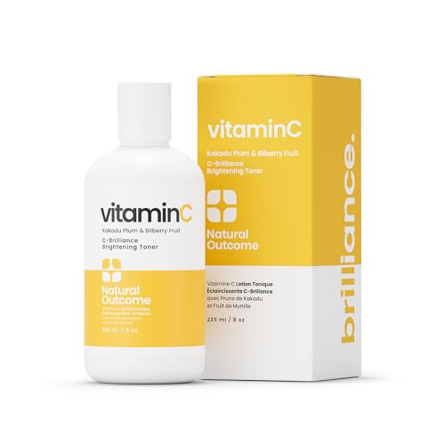 Natural Outcome C-Brilliance Vitamin C Toner - Revitalizes Skin, Pore Minimizing, 8 oz