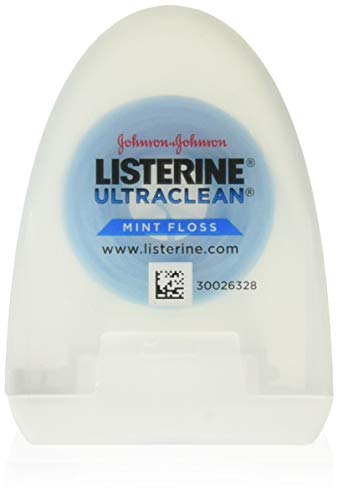 Listerine Ultraclean Mint Dental Floss - Fresh Breath, Durable & Effective - 30 Yards, Pack of 2