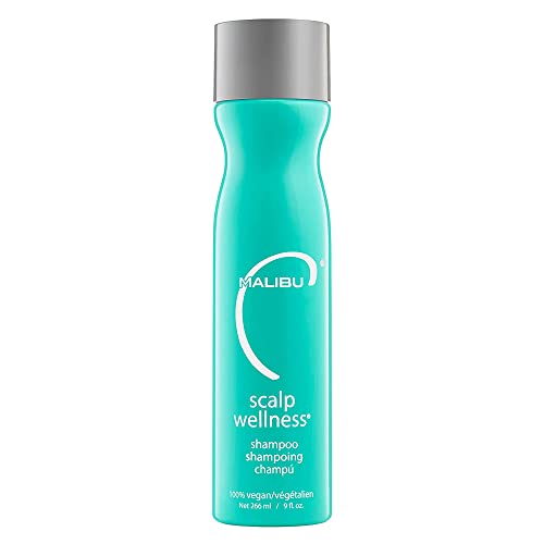 Malibu C Scalp Wellness Shampoo - Moisturizes Dry Scalp, Soothes with Menthol & Essential Oils - 9oz
