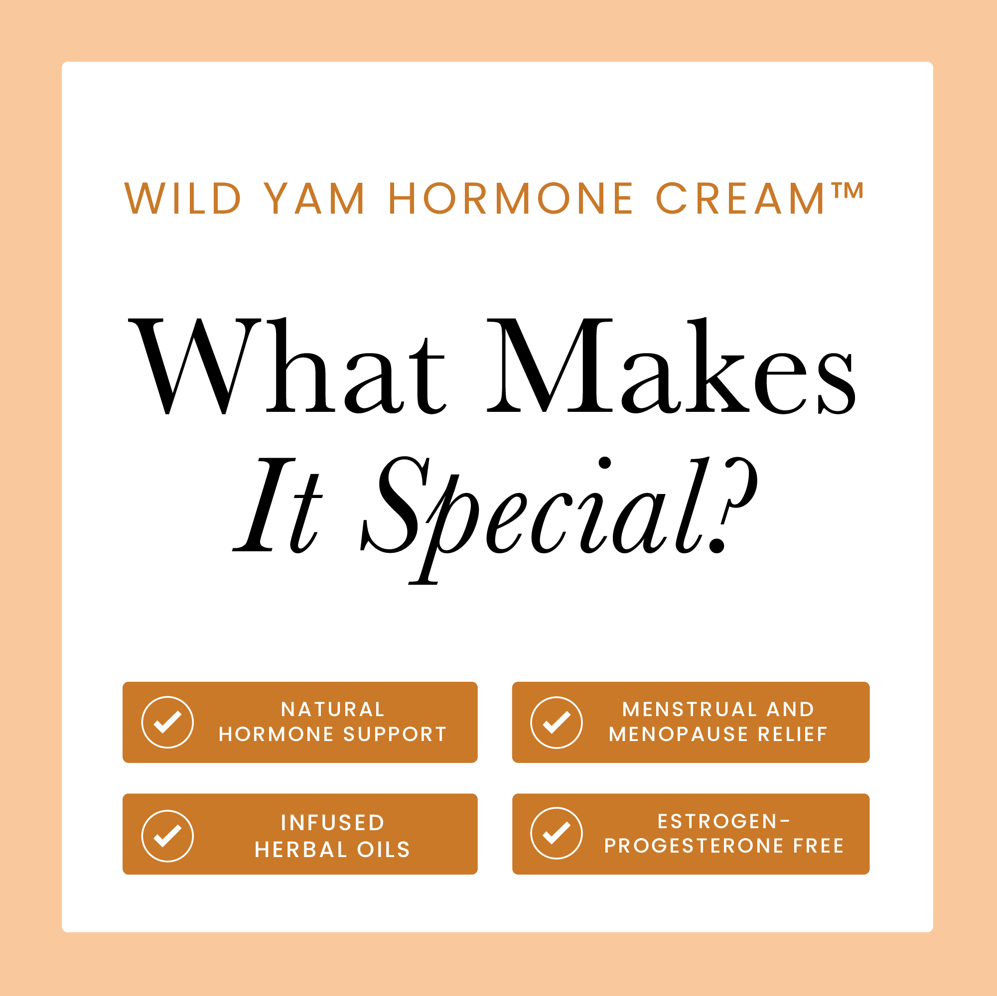 Hormone Cream | Wild Yam Extract, 4 oz.