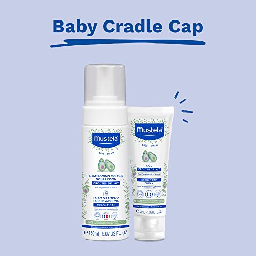 Mustela Baby Skin Care Bundle - Gentle Cradle Cap Relief, Natural Ingredients - 2 Piece Set