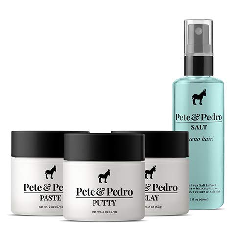 Pete & Pedro Hair Care Set - Versatile Styling Products for Volume & Texture - 2 oz Each