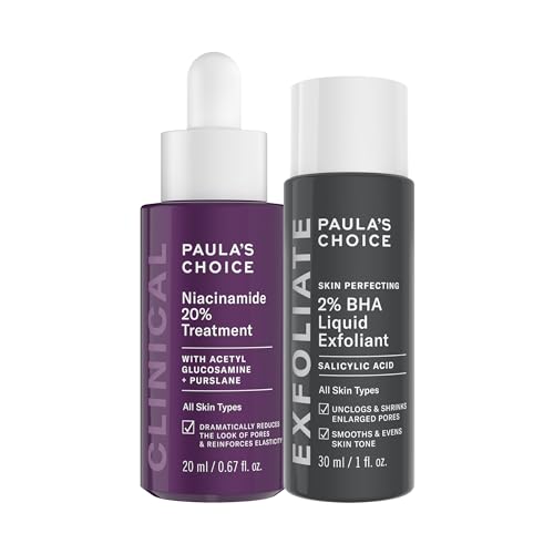 Paula’s Choice Skin Care Set - Refines Pores, Reduces Wrinkles, 20% Niacinamide & 2% BHA Duo