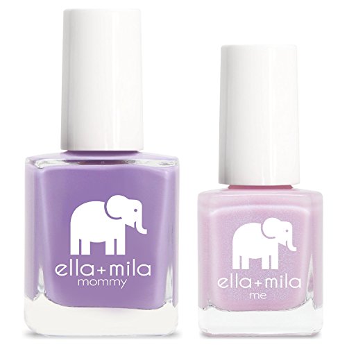 ella+mila Nail Polish Set - 7-Free, Vegan, PETA Certified - Lavender Fields + Isla View