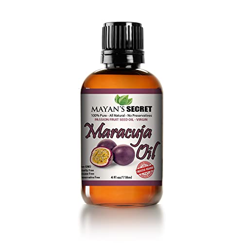 Mayan's Secret Passion Fruit Seed Oil - Hydrating Face & Hair Treatment, Pure & Cold-Pressed - 4oz