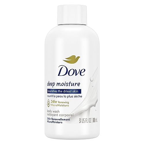 Dove Body Wash - 24HR Moisture, Nourishing for Dry Skin, Vegan, Cruelty-Free - 3 oz