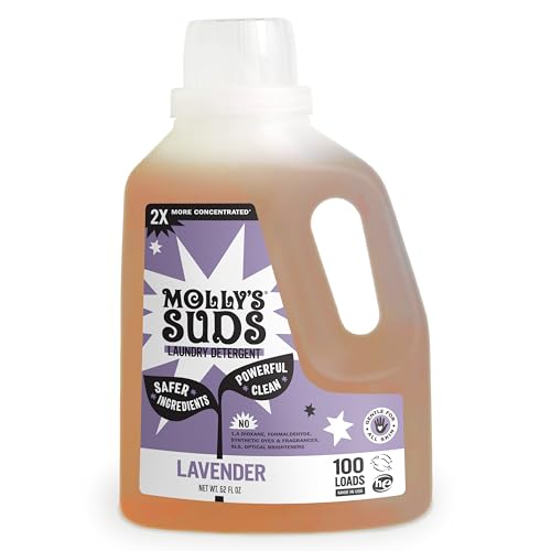 Molly's Suds Concentrated Laundry Detergent - Plant-Based Clean, Lavender Scent - 100 Loads