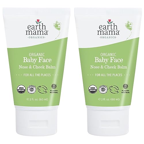 Earth Mama Organic Baby Moisturizer - Nourishes Dry Skin, USDA Certified, 2-Pack (2oz)