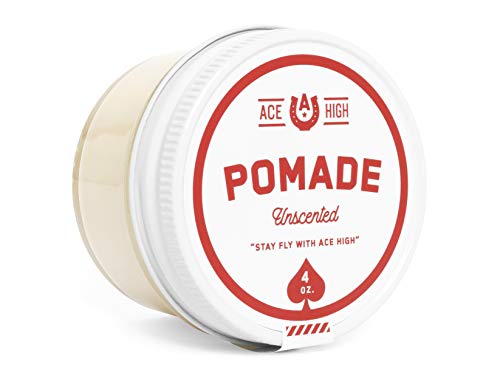 ace high Hair Pomade - Strong Hold, Natural Shine, Water-Based, Handcrafted - 4oz