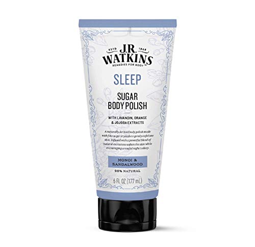 J.R. Watkins Body Scrub - Exfoliates, Promotes Restful Sleep, Monoi & Sandalwood - 6 oz